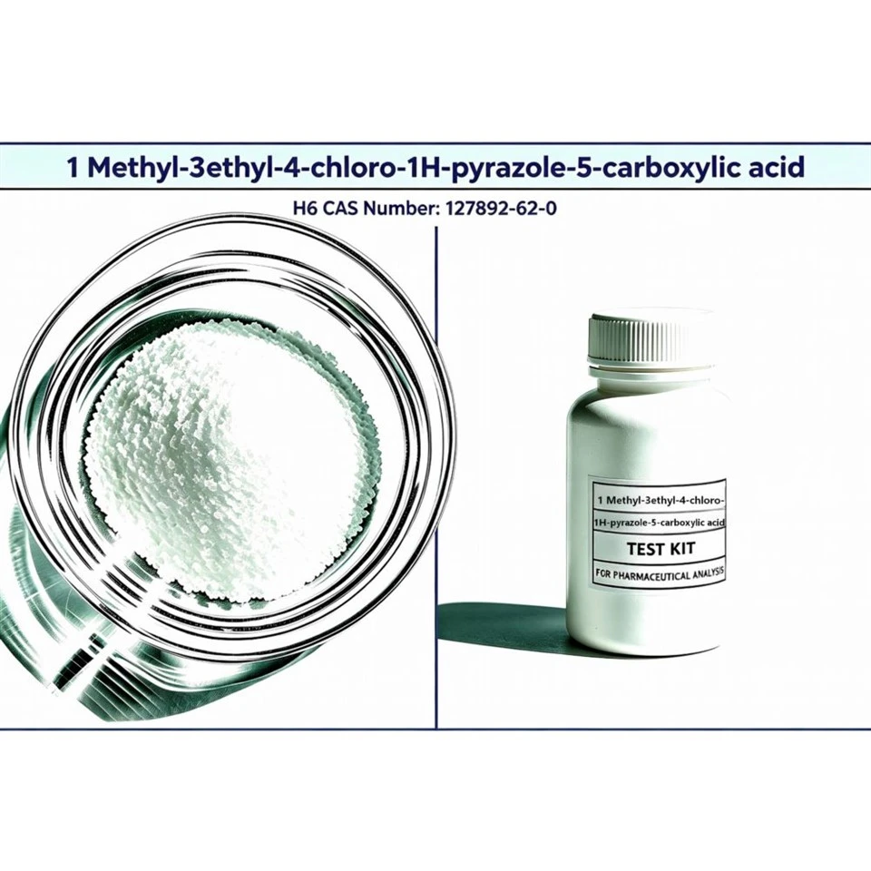 1-Meitil-3-eitil-4-clóra-1H-pyrazole-5-aigéad charbocsaileach CAS 127892-62-0